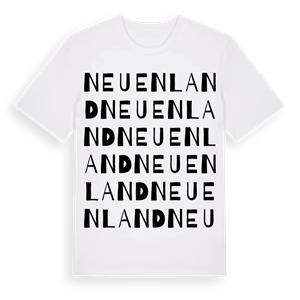 Neuenland ordlek t-shirt – ekologisk bomull t-shirt från Pinshirt