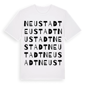 Neustadt ordlek t-shirt – ekologisk bomull t-shirt från Pinshirt