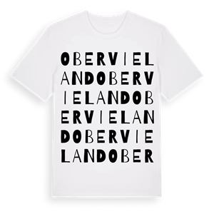 Obervieland ordlek t-shirt – ekologisk bomull t-shirt från Pinshirt