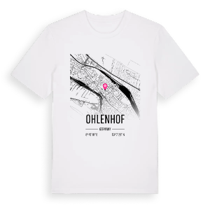 Ohlenhof karta t-shirt – ekologisk bomull t-shirt från Pinshirt