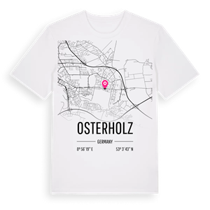 Osterholz karta t-shirt – ekologisk bomull t-shirt från Pinshirt