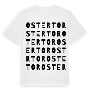 Ostertor ordlek t-shirt – ekologisk bomull t-shirt från Pinshirt