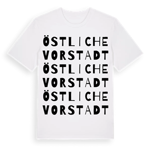 Östliche Vorstadt ordlek t-shirt – ekologisk bomull t-shirt från Pinshirt