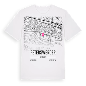 Peterswerder karta t-shirt – ekologisk bomull t-shirt från Pinshirt