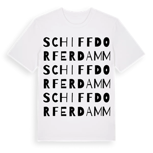 Schiffdorferdamm ordlek t-shirt – ekologisk bomull t-shirt från Pinshirt