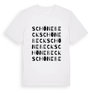 Schönebeck ordlek t-shirt – ekologisk bomull t-shirt från Pinshirt