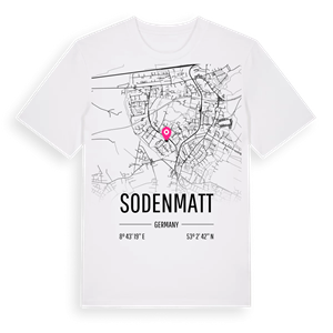 Sodenmatt karta t-shirt – ekologisk bomull t-shirt från Pinshirt