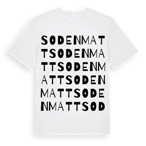 Sodenmatt ordlek t-shirt – ekologisk bomull t-shirt från Pinshirt