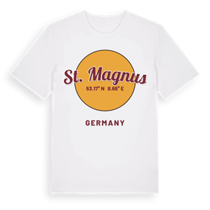 St. Magnus cirkel t-shirt – ekologisk bomull t-shirt från Pinshirt