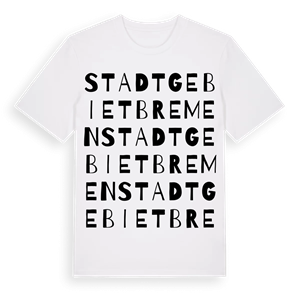 Stadtgebiet Bremen ordlek t-shirt – ekologisk bomull t-shirt från Pinshirt