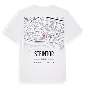 Steintor karta t-shirt – ekologisk bomull t-shirt från Pinshirt