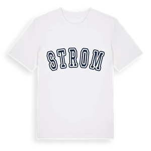 Strom college t-shirt – ekologisk bomull t-shirt från Pinshirt