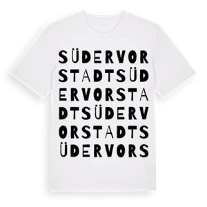 Südervorstadt ordlek t-shirt – ekologisk bomull t-shirt från Pinshirt