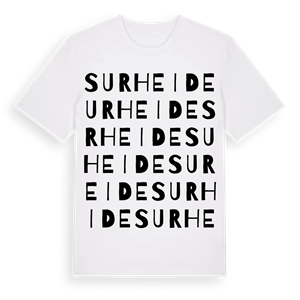 Surheide ordlek t-shirt – ekologisk bomull t-shirt från Pinshirt