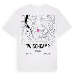 Twischkamp karta t-shirt – ekologisk bomull t-shirt från Pinshirt