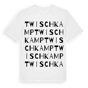 Twischkamp ordlek t-shirt – ekologisk bomull t-shirt från Pinshirt