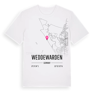 Weddewarden karta t-shirt – ekologisk bomull t-shirt från Pinshirt