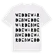 Weddewarden ordlek t-shirt