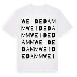 Weidedamm ordlek t-shirt – ekologisk bomull t-shirt från Pinshirt