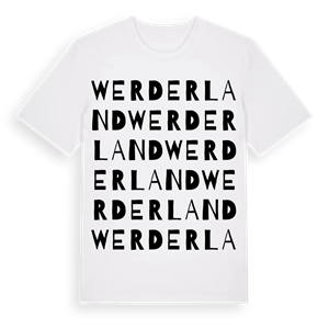 Werderland ordlek t-shirt – ekologisk bomull t-shirt från Pinshirt