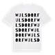Wulsdorf ordlek t-shirt