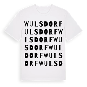 Wulsdorf ordlek t-shirt – ekologisk bomull t-shirt från Pinshirt