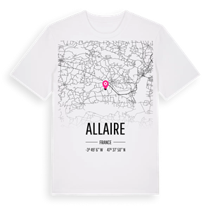 Allaire karta t-shirt – ekologisk bomull t-shirt från Pinshirt