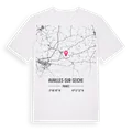 Availles-sur-Seiche karta t-shirt