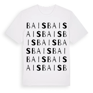 Bais ordlek t-shirt – ekologisk bomull t-shirt från Pinshirt