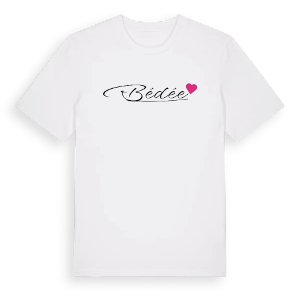 Bédée hjärta t-shirt – ekologisk bomull t-shirt från Pinshirt