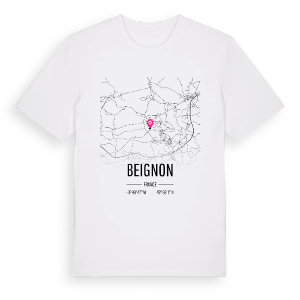 Beignon karta t-shirt – ekologisk bomull t-shirt från Pinshirt