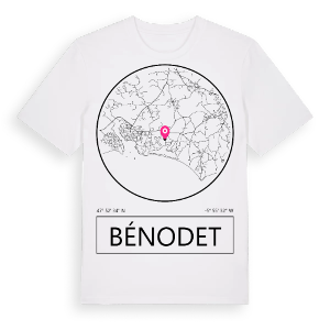 Bénodet t-shirt – ekologisk bomull t-shirt från Pinshirt