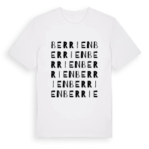 Berrien ordlek t-shirt – ekologisk bomull t-shirt från Pinshirt