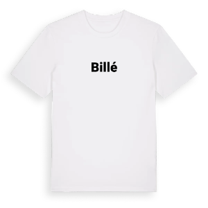 Billé fetstil t-shirt – ekologisk bomull t-shirt från Pinshirt