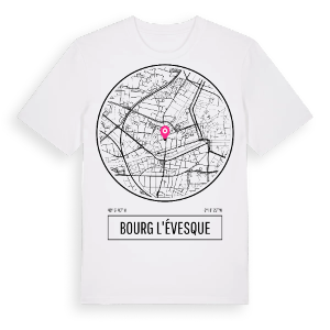 Bourg l'Évesque t-shirt – ekologisk bomull t-shirt från Pinshirt