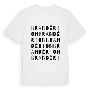 Brandérion ordlek t-shirt – ekologisk bomull t-shirt från Pinshirt
