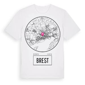 Brest t-shirt – ekologisk bomull t-shirt från Pinshirt