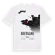 Bretagne karta t-shirt