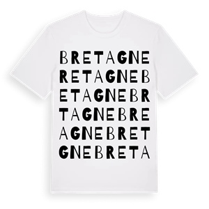 Bretagne ordlek t-shirt – ekologisk bomull t-shirt från Pinshirt