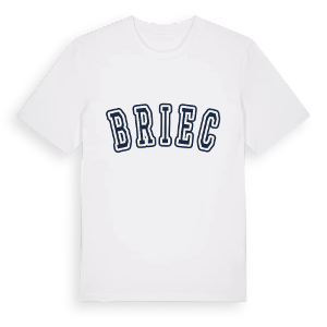 Briec college t-shirt – ekologisk bomull t-shirt från Pinshirt