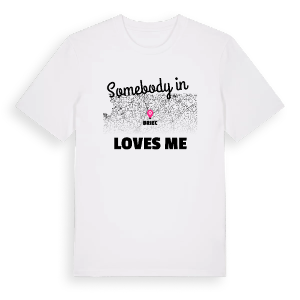 Någon i Briec älskar mig t-shirt – ekologisk bomull t-shirt från Pinshirt