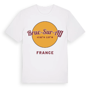 Bruc-sur-Aff cirkel t-shirt – ekologisk bomull t-shirt från Pinshirt
