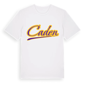 Caden baseball t-shirt – ekologisk bomull t-shirt från Pinshirt