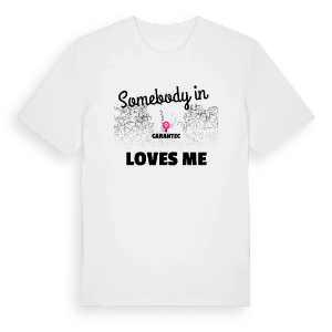 Någon i Carantec älskar mig t-shirt – ekologisk bomull t-shirt från Pinshirt
