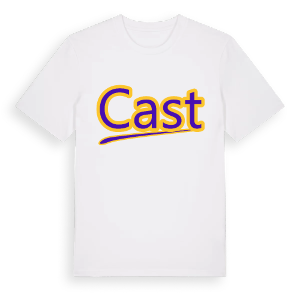 Cast baseball t-shirt – ekologisk bomull t-shirt från Pinshirt