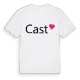 Cast hjärta t-shirt