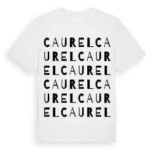 Caurel ordlek t-shirt – ekologisk bomull t-shirt från Pinshirt