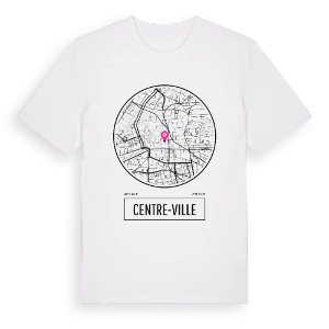 Centre-Ville t-shirt – ekologisk bomull t-shirt från Pinshirt