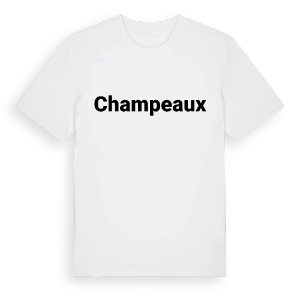 Champeaux fetstil t-shirt – ekologisk bomull t-shirt från Pinshirt