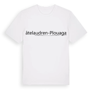 Châtelaudren-Plouagat hjärta t-shirt – ekologisk bomull t-shirt från Pinshirt